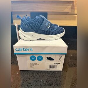 NWB Carters Light Up Dinosaur Blue Shoes Toddler Size 7